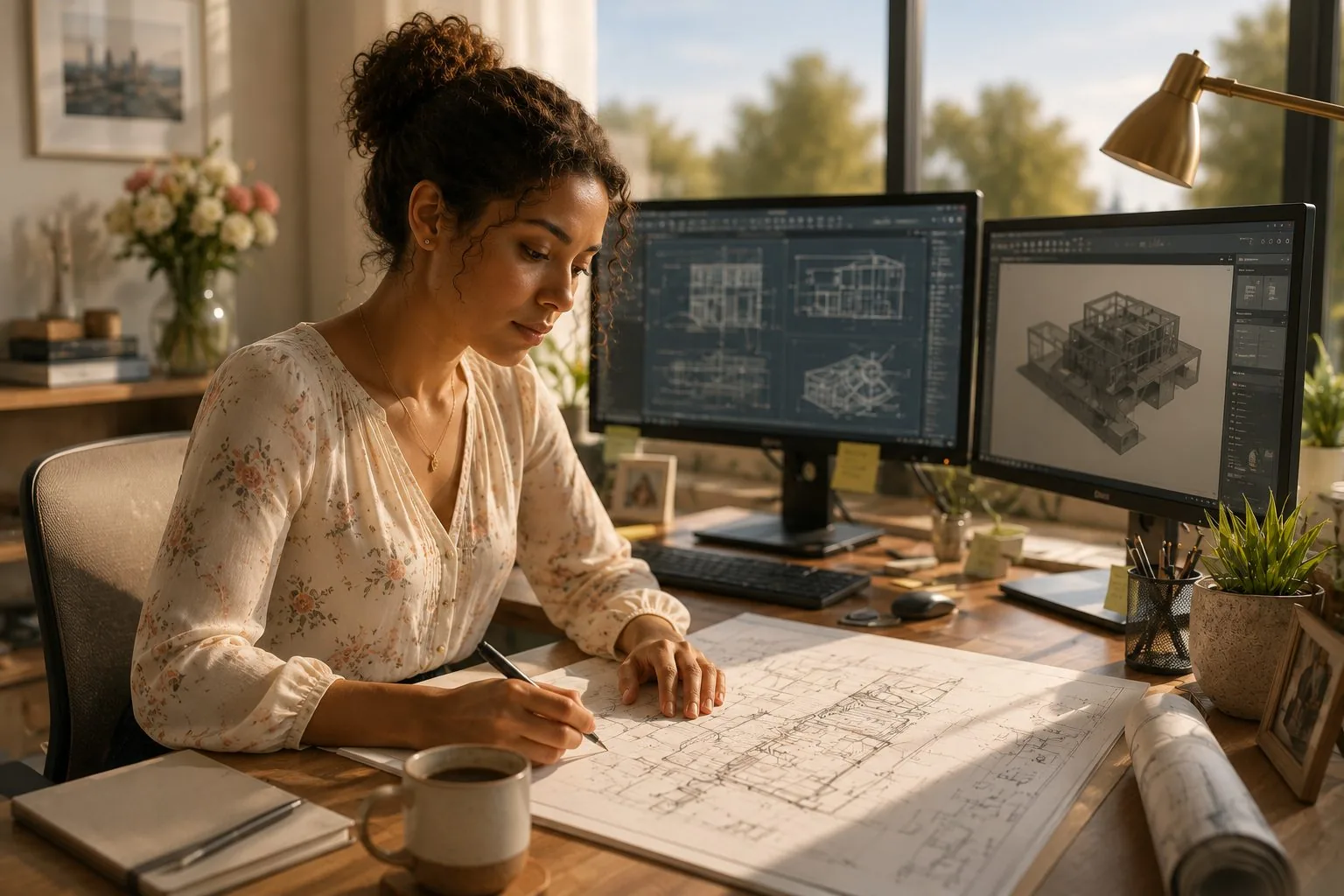 An engineer translating requirements into a secure, working environment